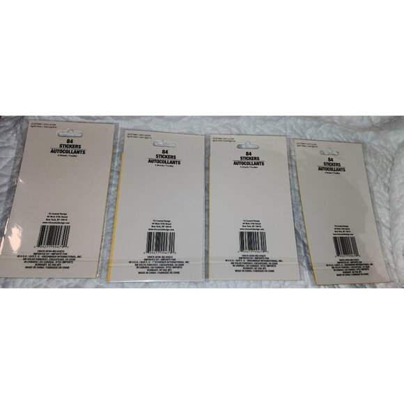 Rainbow Cloud Stickers 84 Pack Sheets Set Of 4 Vintage Sealed NOS - Picture 6 of 7